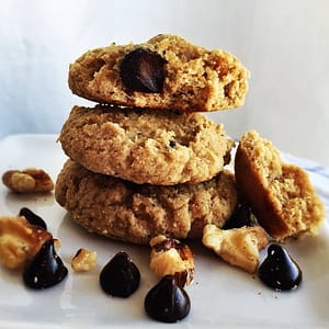 Dark Chocolate Walnut Protein Cookies