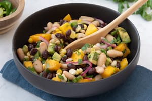 Heart Healthy Three Bean Mango Salad